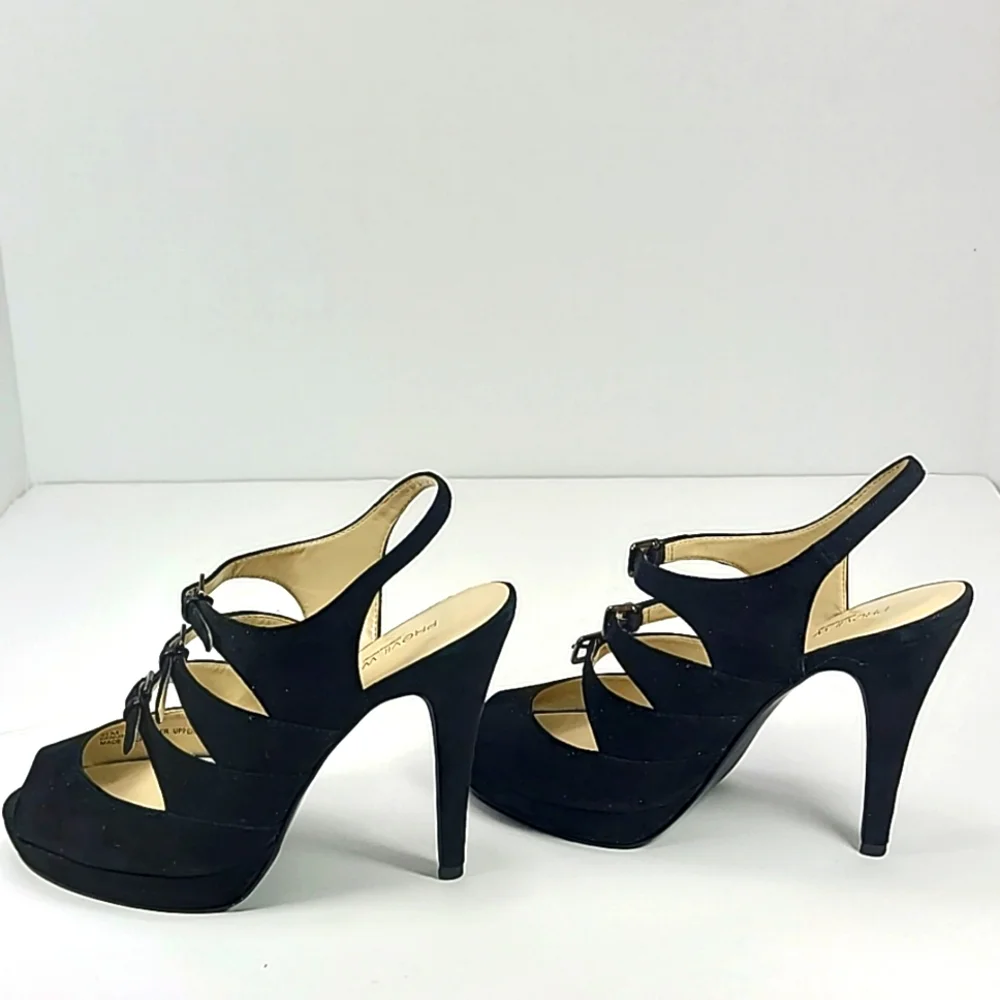 Preview International platform edgy sandals with 3 buckles size 7.5 - Picture 6 of 11